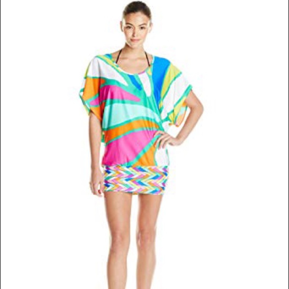 Trina Turk Tropicalia Coverup dress size small